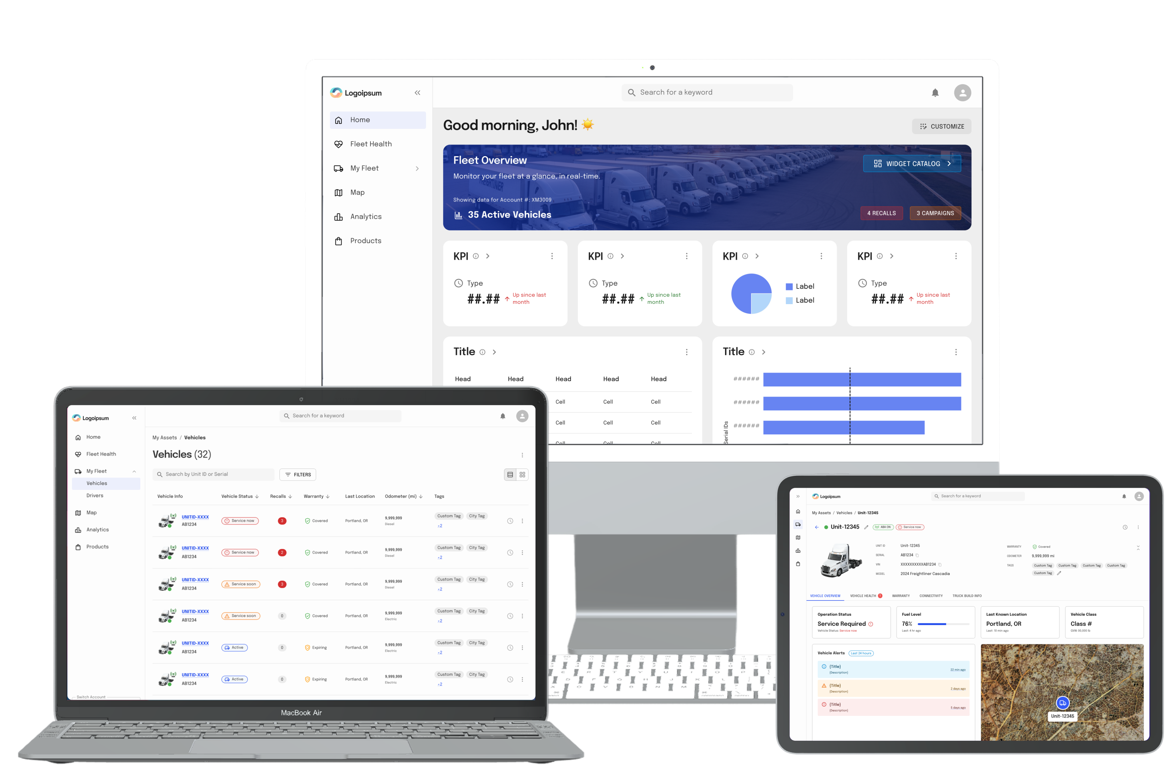 Fleet Operation Tool Mockups